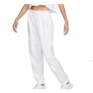 Nike Women's White Iridescent Opal Fleece Oversized Joggers Plus Size XXL